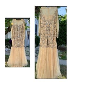 KRASIVA GOLD LONG DRESS